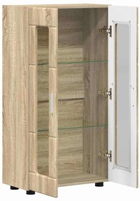 vidaXL Πλαϊνό γραφείο με ράφι FLORIN Δρύς Sonoma 55,5 x 29 x 103 εκ