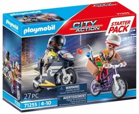 Playset Οχημάτων Playmobil City Action - Agent and Thief 71255 27 Τεμάχια
