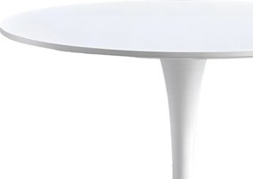 Τραπέζι Elijah λευκό Φ60x74cm 60x60x74 εκ.