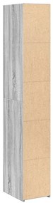 vidaXL Ντουλάπι Γκρι Sonoma 30x41x185 εκ. από Επεξεργασμένο Ξύλο