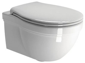 GSI Classic 871200C Λεκάνη Κρεμαστή 55cm με λευκό κάλυμμα βακελίτη Soft Close αποσπώμενο