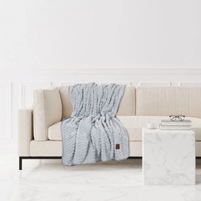 Κουβέρτα Καναπέ 8837 Fleece Grey Greenwich Polo Club 130X170 130x170cm Polyester,Chinlon