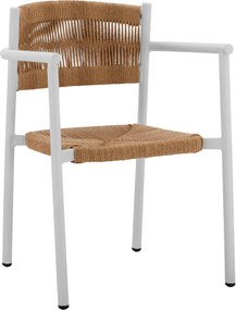 ΠΟΛΥΘΡΟΝΑ ΑΛΟΥΜΙΝΙΟΥ ΛΕΥΚΗ ΜΕ ΣΧΟΙΝΙ PE ΜΠΕΖ  HM5786.01 55,5x50x77,5 εκ.