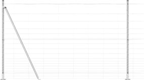 vidaXL Στύλος Περιφράξεων Γαλβανισμένο 25 x 1,5 m Ατσάλι