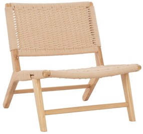 Πολυθρόνα ANIKA C8917.01 Ξύλινη με Πλέξη Σχοινί 67,5x75x73,5Yεκ. 67.5x75x73.5 εκ.