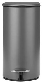 ESTIA ΧΑΡΤΟΔΟΧΕΙΟ ΜΠΑΝΙΟΥ SLIM SOFT CLOSE 5lt ΜΑΤ ΓΚΡΙ