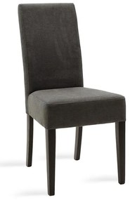 Καρέκλα Ditta ανθρακί ύφασμα - πόδια ξύλο μασίφ wenge 2αδα 45x58x96 εκ.
