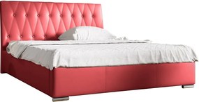 Επενδυμένο κρεβάτι Catania-Kokkino-120 x 200
