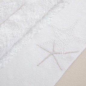 Stewehome Πετσέτα χεριών από μπαμπού Λευκό 45x45 cm