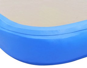 Στρώμα Ενόργανης Φουσκωτό Μπλε 500 x 100 x 10 εκ. PVC με Τρόμπα - Γκρι