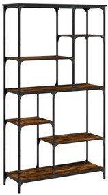 vidaXL Βιβλιοθήκη Καπν. Δρυς 99 x 35,5 x 176 εκ. Επεξεργ. Ξύλο/Ατσάλι