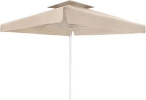 Ομπρέλα επαγγελματική Juno Megapap τηλεσκοπική αλουμινίου χρώμα εκρού 4x4m.