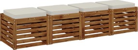vidaXL Μαξιλάρια καθιστικού 4 κομματιών VUGHT 4 pcs 100% Πολυεστέρας