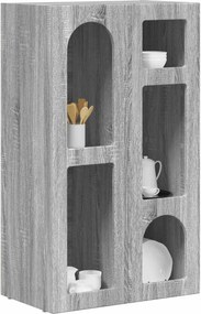 vidaXL Πλαϊνό γραφείο Γκρίζο Σονομα 59 x 35 x 100,5 εκ