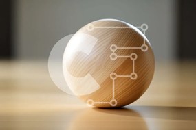 Intra Συλλεκτικό Ξύλινο Παζλ Plywood  4mm - Ξύλινο αυγό σε ξύλινο τραπέζι Σε Ξύλινο Κουτί - Διαστάσεις: 10x10 cm – 25 κομμάτια
