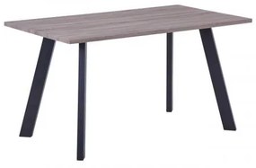 BAXTER τραπέζι Sonoma Oak/Βαφή Μαύρη 140x80x75cm ΕΜ817,1
