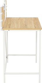 Γραφείο (90x52x99) Spitishop Muse Natural/White