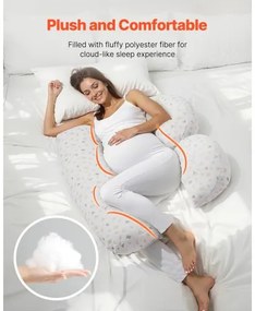 VEVOR Pregnancy Pillows Adjustable &amp; Soft Maternity Pillow for Pregnant Women