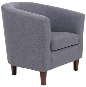 Πολυθρόνα Boga Ε7129,7 Με Ύφασμα Grey Wood, Fabric