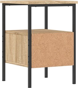 vidaXL Κομοδίνα 2 τεμ. Sonoma Δρυς 34 x 36 x 50 εκ. από Επεξεργ. Ξύλο
