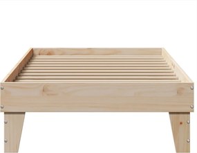 vidaXL Σκελετός Κρεβατιού Χωρίς Στρώμα 100x200 εκ. Μασίφ Πεύκο