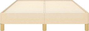 vidaXL Σκελετός Κρεβατιού Χωρίς Στρώμα Κρεμ 120x200 εκ. Υφασμάτινο