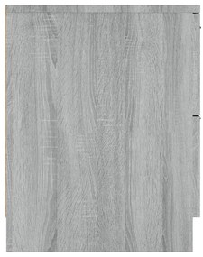 vidaXL Κομοδίνα 2 τεμ. Γκρι Sonoma από Επεξεργασμένο Ξύλο