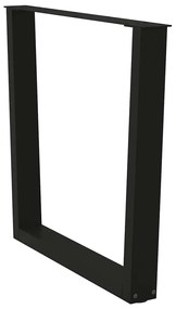 vidaXL Πόδια Τραπεζαρίας Σχήματος V 2 τεμ. Μαύρο 90x(72-73,3) εκ. Ατσάλι