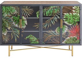 Μπουφές Jungle Μεταλλικός Πολύχρωμος   95x38x135εκ - Γκρι