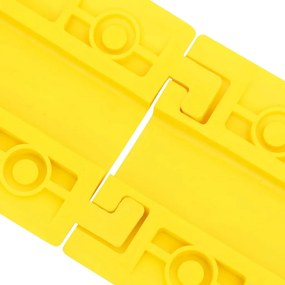 vidaXL Προστατευτικά Κανάλια Καλωδίων Κίτρινα 4 τεμ. 98,5 εκ.