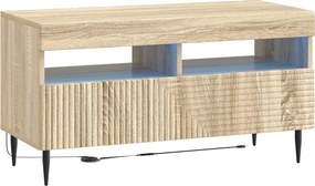 vidaXL 3 Τεμάχια LED Τηλεοπτική Ντουλάπα Sonoma Δρυς