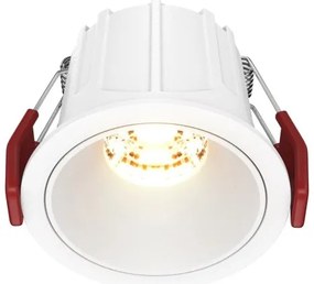 Χωνευτό Σποτ Φωτιστικό Οροφής LED 10W 2700K Downlight Alfa LED Maytoni DL043-01-10W2.7K-RD-W-DE Λευκό
