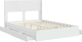 vidaXL Καλάθι με αποθήκη και κεφαλάρι Λευκό 140 x 200 cm
