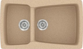 Sanitec Classic 320 (79×50) - Γρανιτένιος νεροχύτης - Granite BEIGE