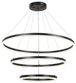 Κρεμαστό Φωτιστικό Οροφής LED 100W IP20 3CCT Inlight-6095-A-Black-Μαύρο 6095-A-Black