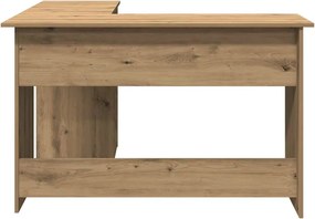 vidaXL Γραφείο Γωνιακό Τεχνίτης Δρυς 120x140x75 εκ Επεξεργασμένο Ξύλο