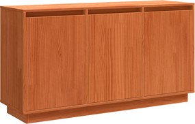 vidaXL Πλαϊνό γραφείο Καφέ δρυς 111 x 34 x 60 εκ Στερεά ξυλεία πεύκου