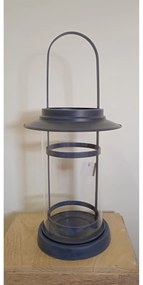 Μεταλλικό Κηροπήγιο  26x50cm με Γυάλινο Περίβλημα Etoile NN-255