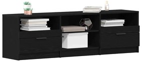 vidaXL Ντουλάπι TV Μαύρο 150 x 33.5 x 45 εκ. Επεξεργασμένο ξύλο