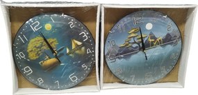 Ρολόι τοίχου - 831-1 - 283117 - Blue/Gold