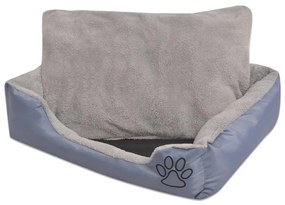 Κρεβάτι Σκύλου με Επενδυμένο Μαξιλάρι Γκρι XL - Γκρι