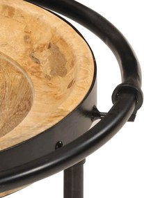 vidaXL σετ τραπεζιών 2 τεμαχίων από μασίφ ξύλο Mango