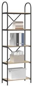 vidaXL Ράφι Βιβλίων Sonoma Δρυς 60 x 30 x 183 εκ Επεξεργασμένο ξύλο