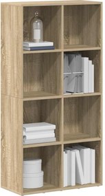 vidaXL Ραφιέρα/Βιβλιοθήκη Sonoma Δρυς 66x30x130 εκ. από Επεξ. Ξύλο