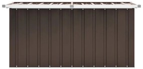 vidaXL Μπαούλο Αποθήκευσης Κήπου Καφέ 129 x 67 x 65 εκ.