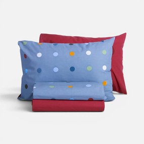 Σεντόνια Μονά (Σετ) Nef-Nef Homeware Junior Dots Blue