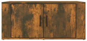 vidaXL Τραπεζάκι Σαλονιού Καπνιστή Δρυς 80x50x36 εκ. Επεξεργασμ. Ξύλο