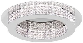 Φωτιστικό Οροφής - Πλαφονιέρα 39402 Principe Led/14 Κρύσταλλο Chrome Eglo Μέταλλο,Γυαλί