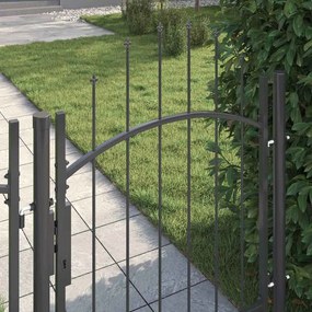 vidaXL Πύλη Κήπου WOERDEN 125 x 100 εκ Ατσάλι Γκρι Κλειδώσιμο