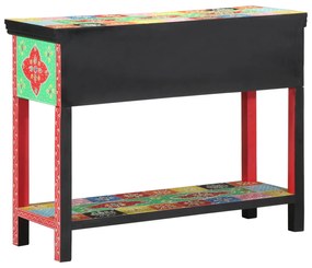 vidaXL Πολύχρωμο Τραπέζι Κονσόλας 100x30x75 εκ. από Στερεό Ξύλο Μάνγκο